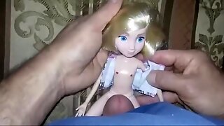 Tiny blonde doll sex